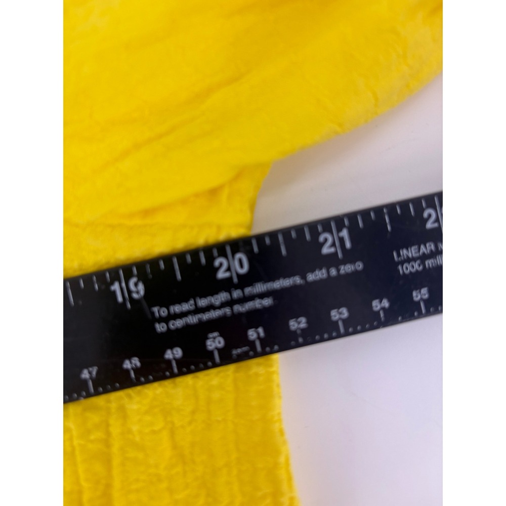 Peck & Peck Women's‎ Yellow Rayon Polyester Blend V-Neck Top Size S - Picture 4 of 6